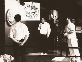 1991 – Domenico Callegari e Massimiliano Srpic nella finale del Campionato Italiano Individuale. Arbitra Noel con papillion.